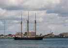 Ein dreimaster im Hafen von Kopenhagen